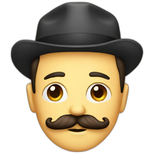 mustache emoji