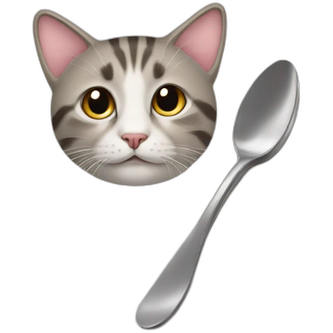 cat with spoon emoji