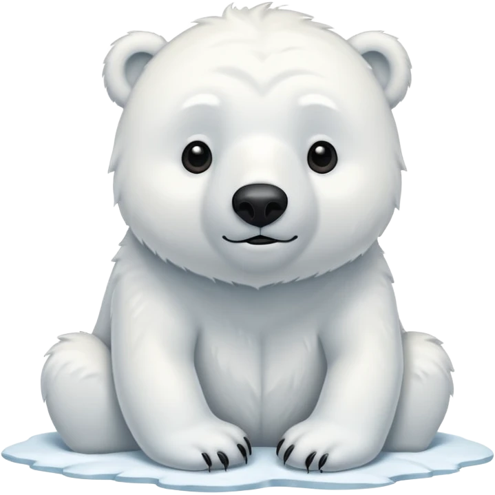 white winter & artic animal emoji