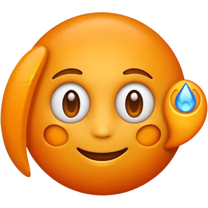 Un emoji avec un texte M3 et un font orange emoji