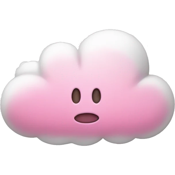 cloud wit pink heart  emoji