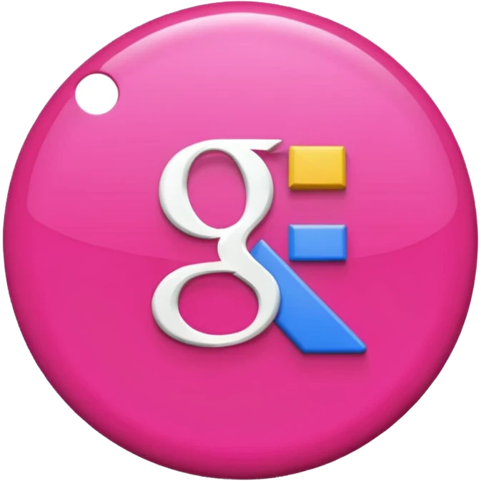 pink google word emoji