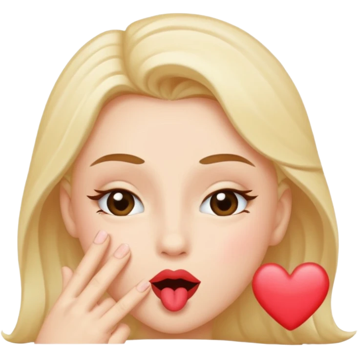 Blow kiss with wink emoji