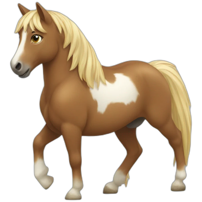 Un chat qui fait du poney emoji