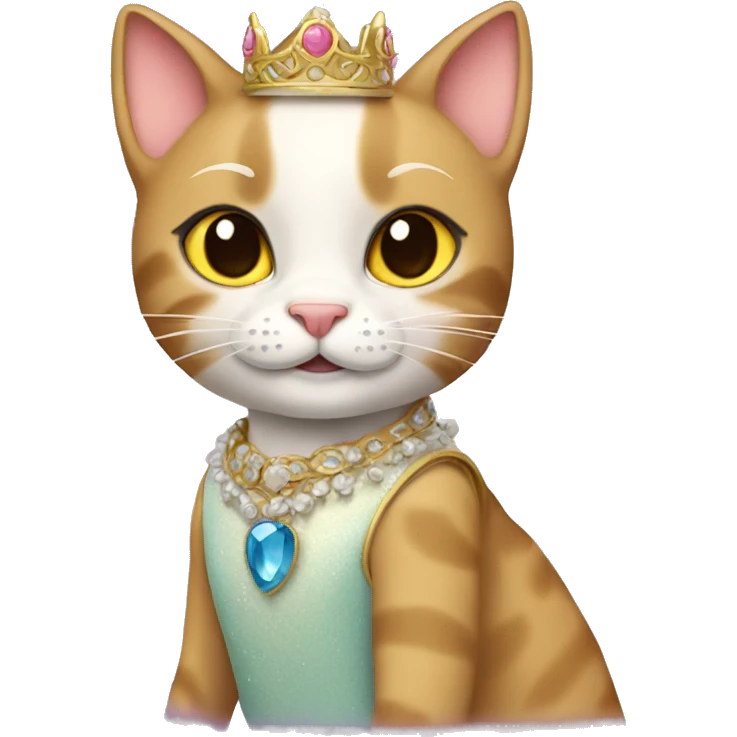 cat princess birthday emoji