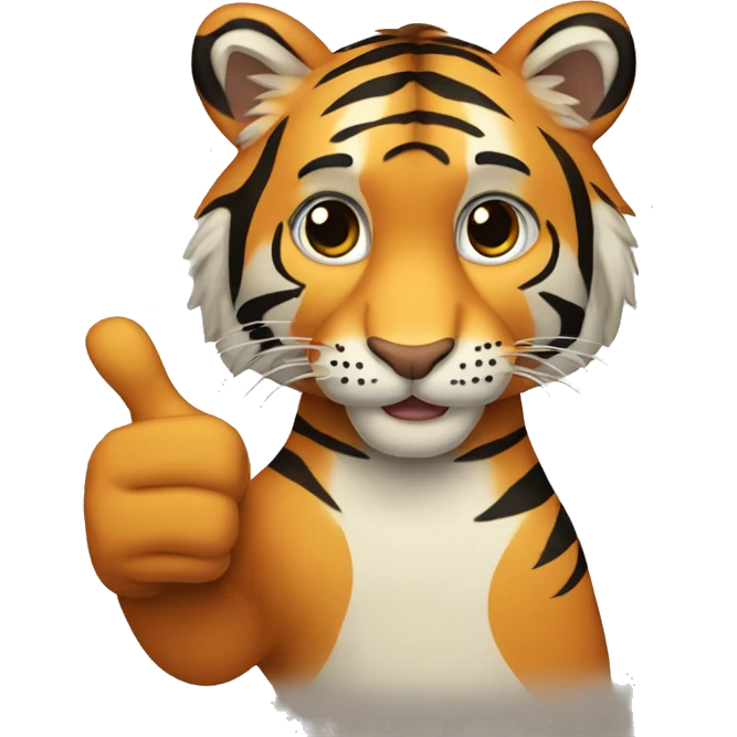 tiger thumbs up emoji