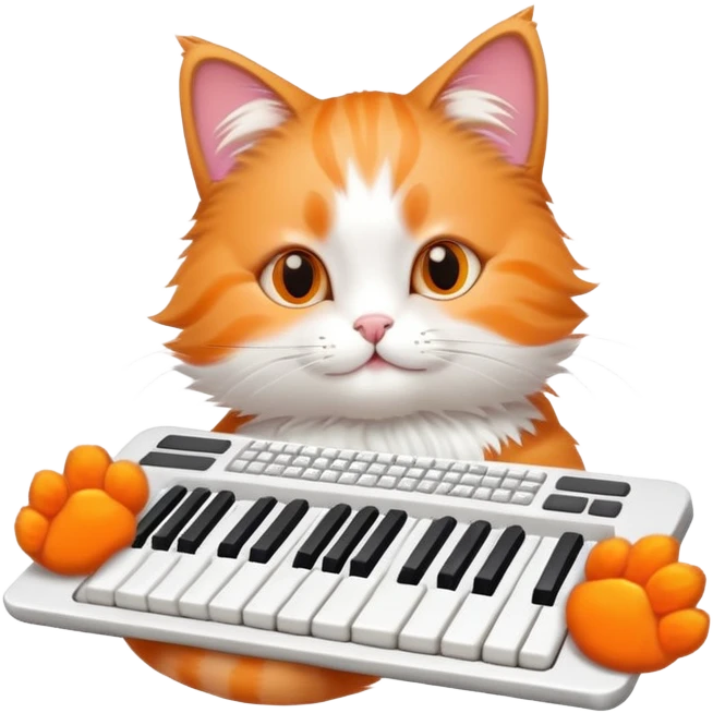 cat holding a keyboard emoji