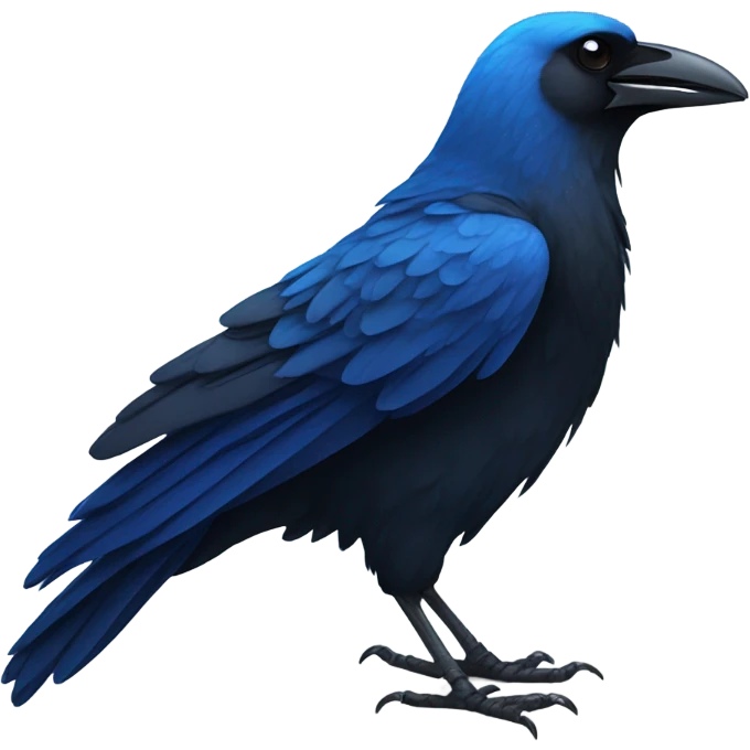 Crow with blue color  emoji