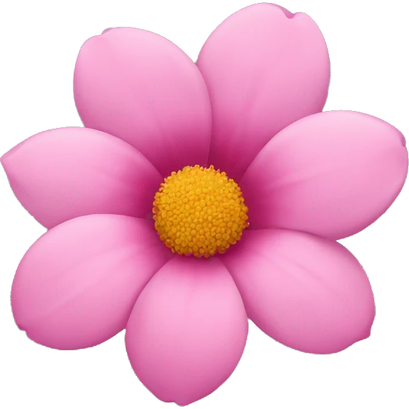 pink flower emoji