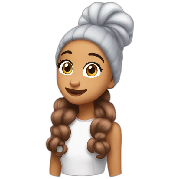 ariana grande faisant dodo emoji