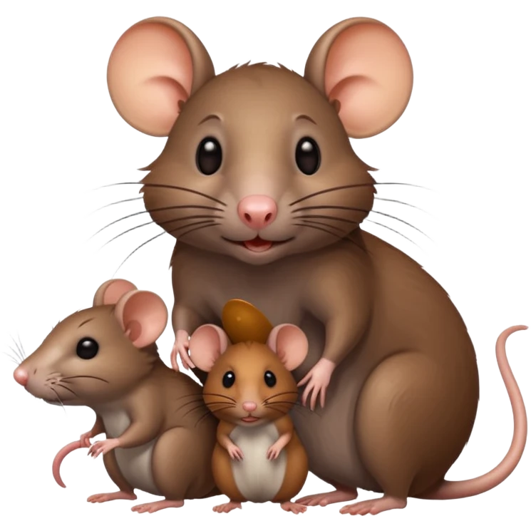 rat with family emoji