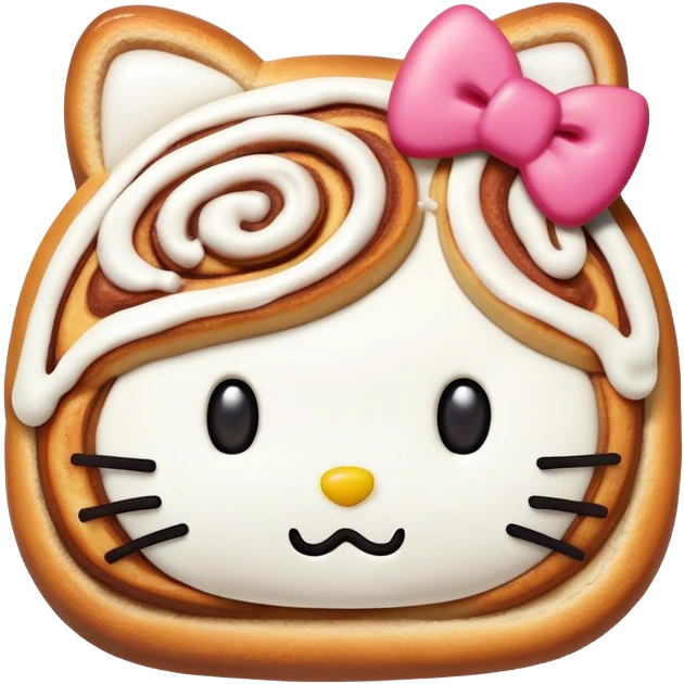 Cinnamon roll from Hello Kitty emoji