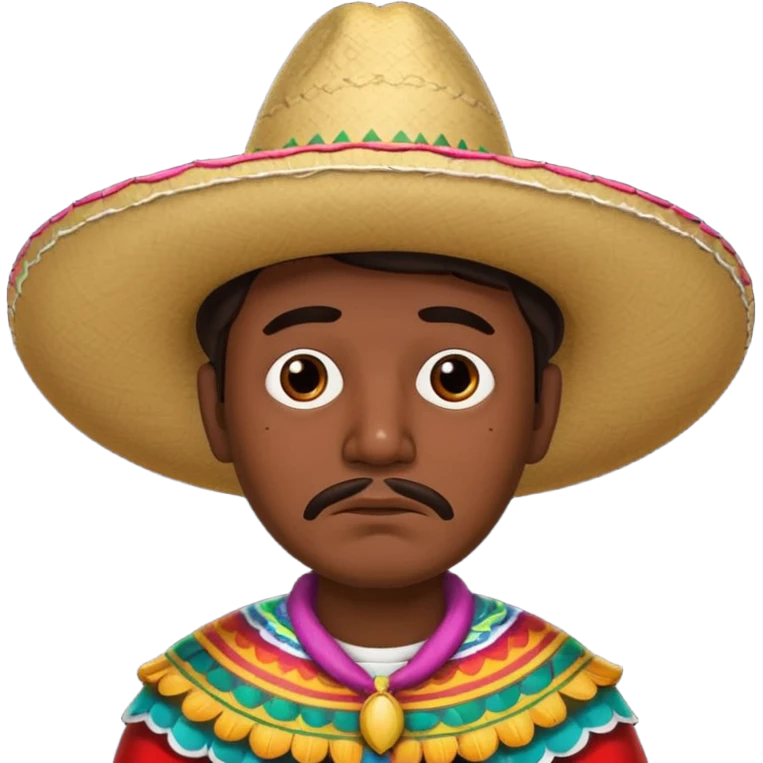 Sad Mexican man emoji