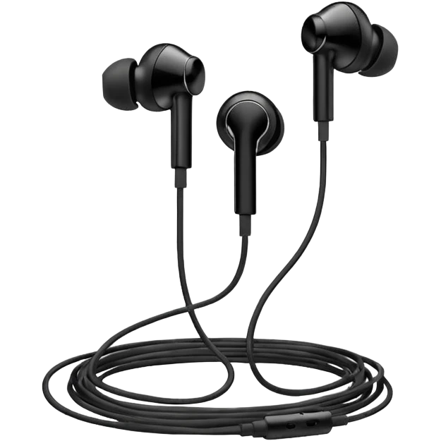 old wired earphones emoji