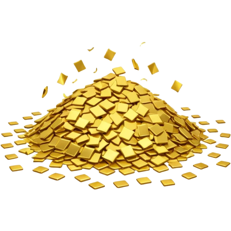 gold confetti emoji
