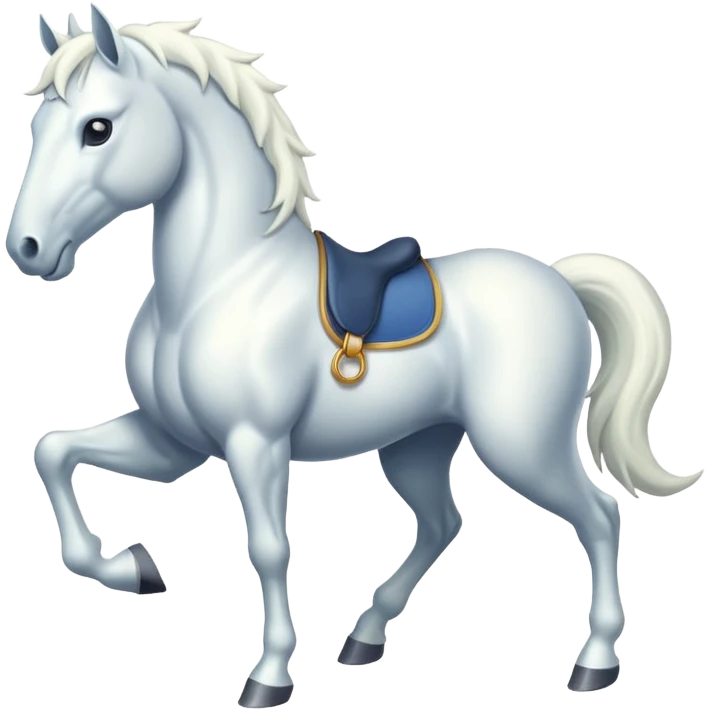 An eight-legged white horse emoji
