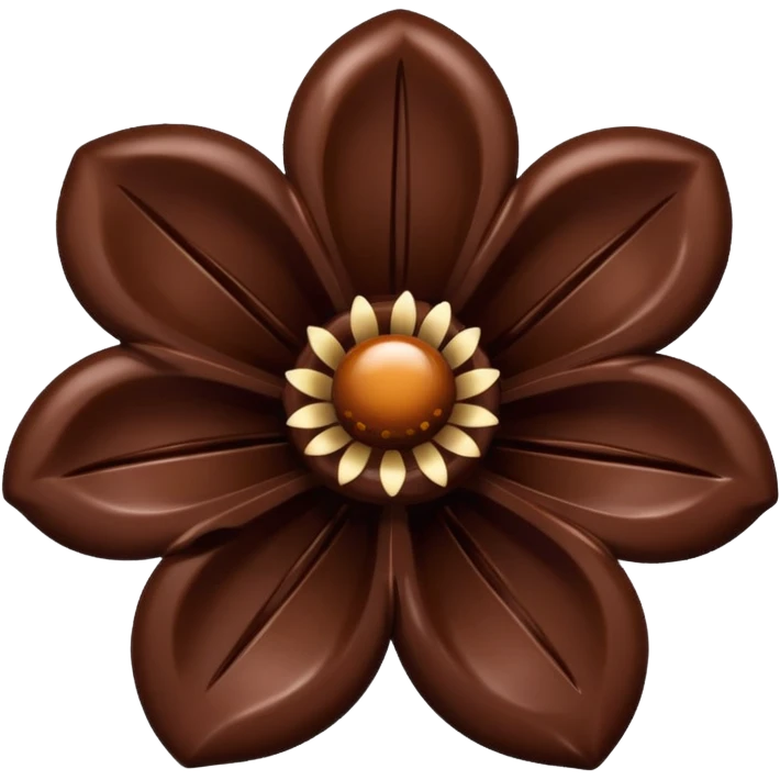 Fleur en chocolat emoji
