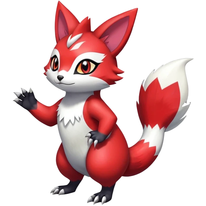 Shiny Furret-Litten-Zangoose-Hybrid (Full body) emoji
