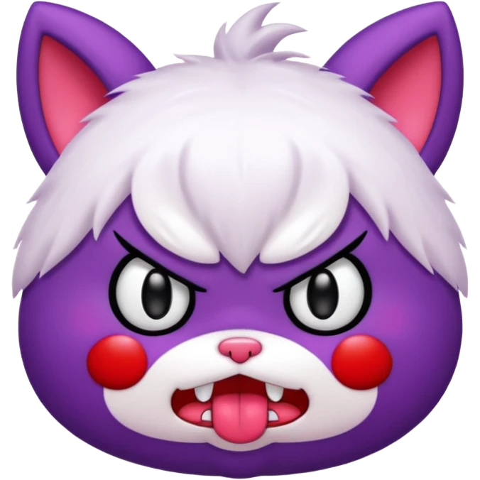 Kuromi (Sanrio) angry face emoji