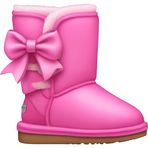 pink uggs with bows emoji