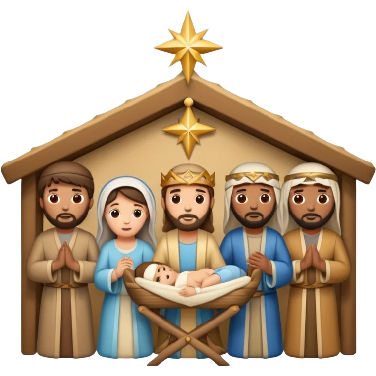 jesus nativity scene emoji