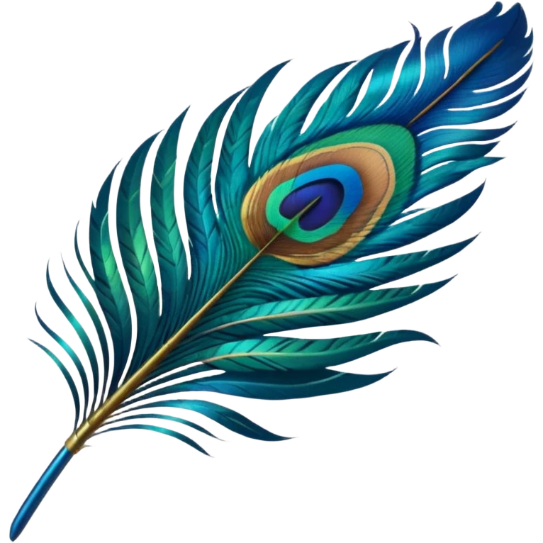Peacock feather emoji