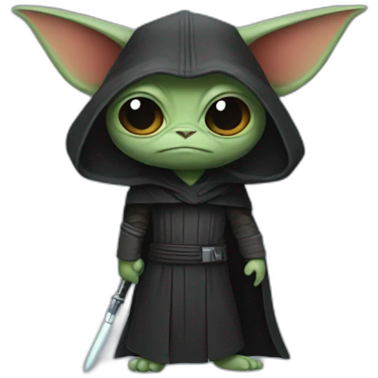 Grogu as a Sith emoji