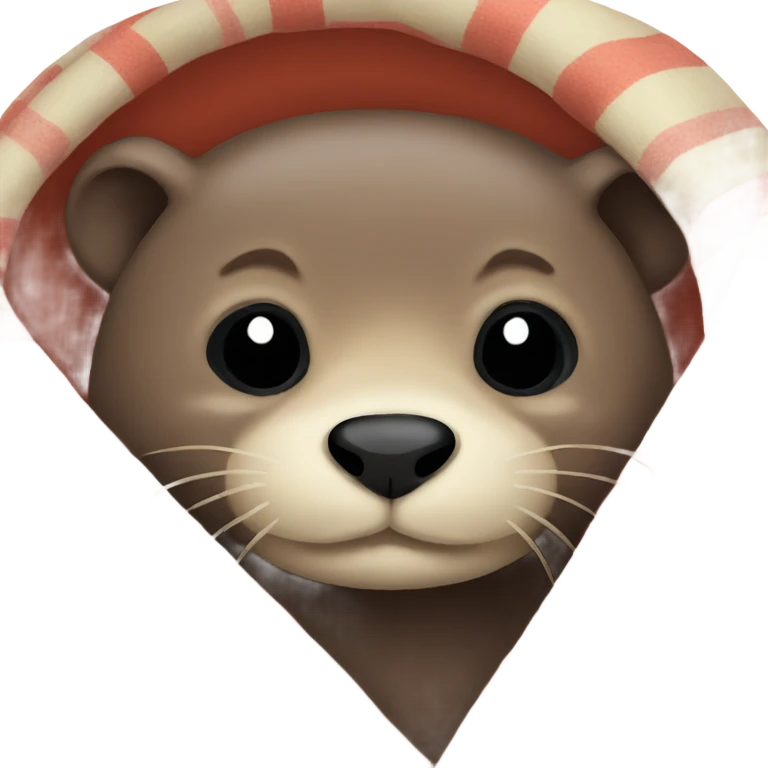 otter cozy in blanket emoji
