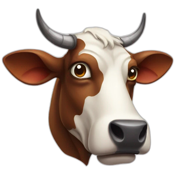 evil cow emoji