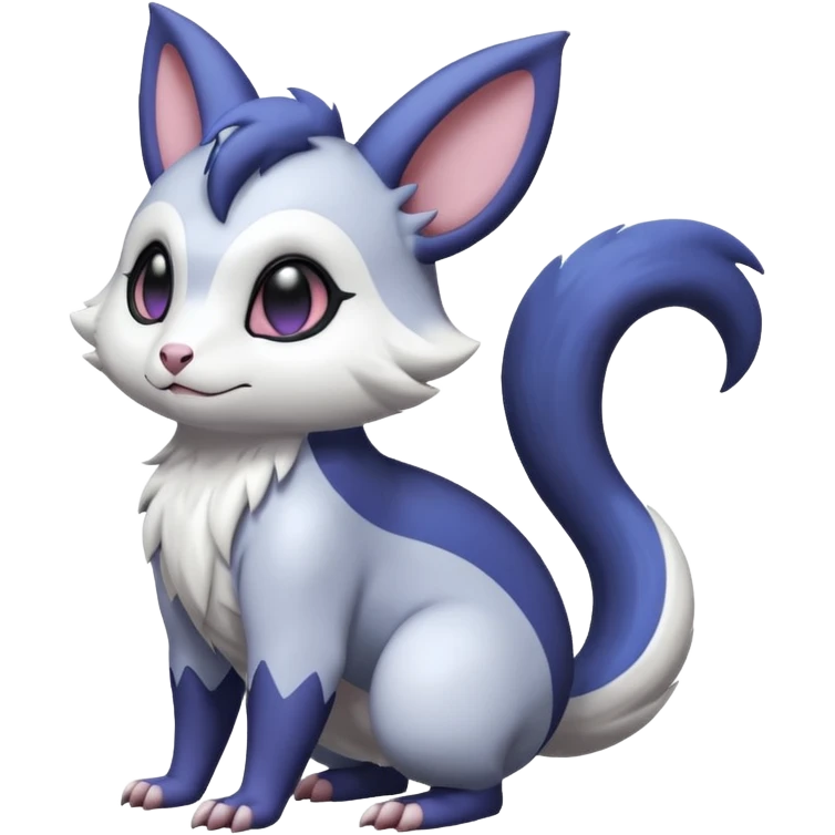 Shiny Furret-Absol-Noibat-Hybrid (Full body) emoji