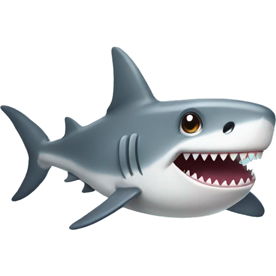 cute shark emoji