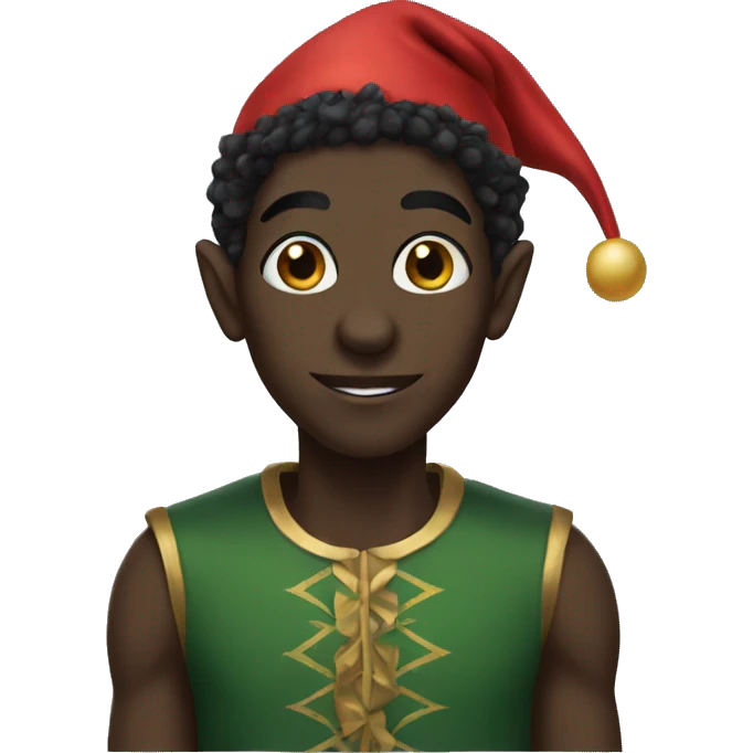 Black elf emoji