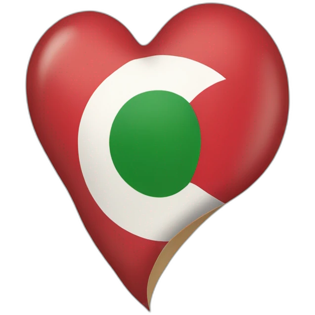 le drapeau de Madagascar avec des cœur partout emoji