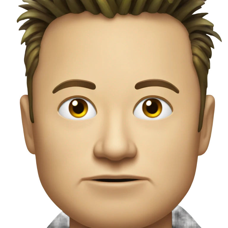 elon musk wearing pineapple hate emoji