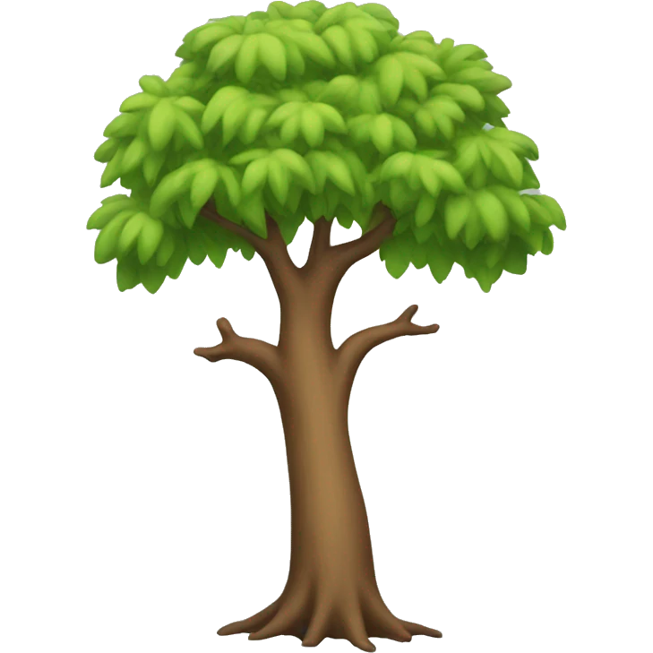 Tree emoji sticker for kids textbook emoji