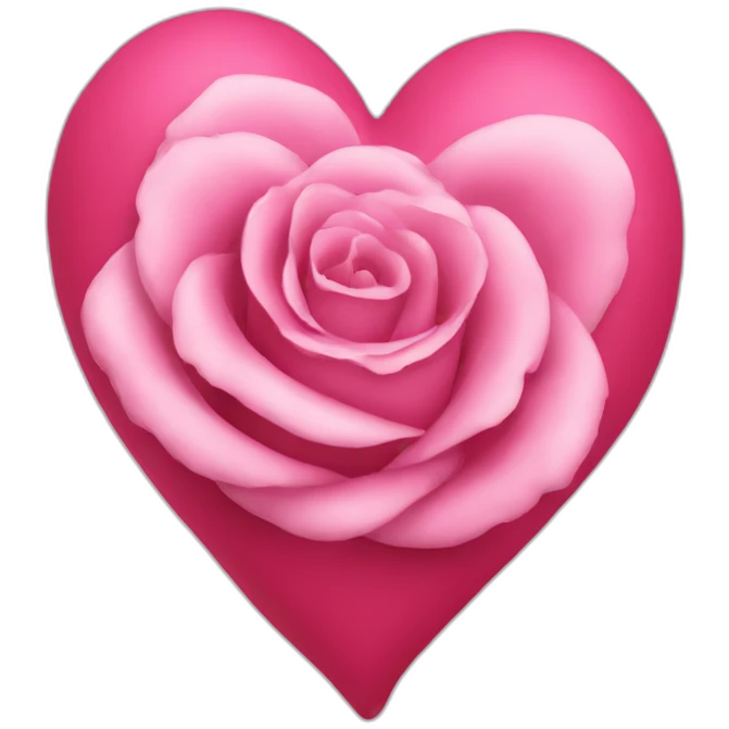 Coeur rose emoji