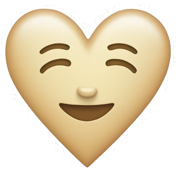 A light colored heart emoji