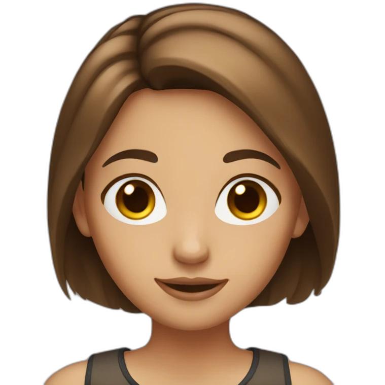 Girl Brown hair emoji