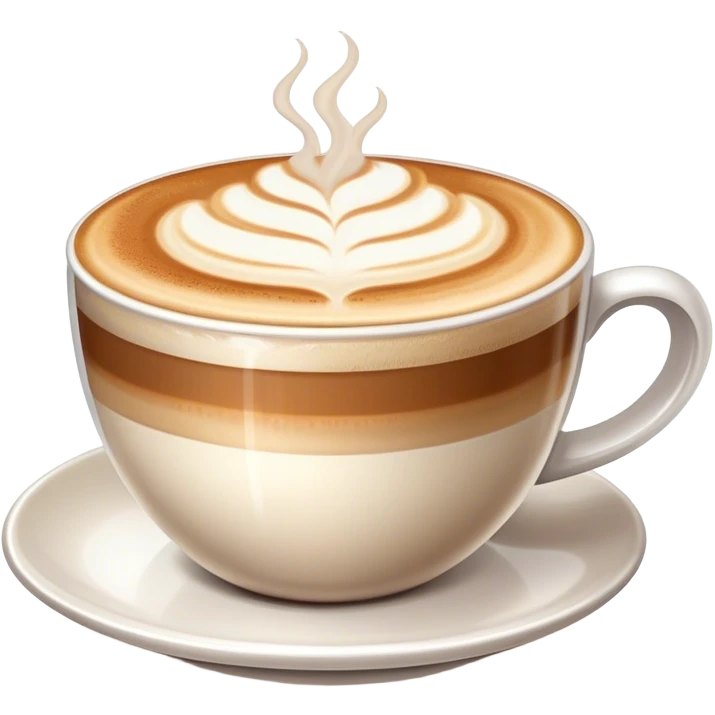 cappuccino with no drawing on foam emoji