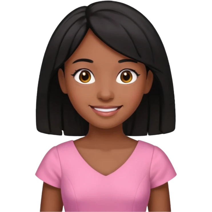  black daughter with black hair emoji emoji