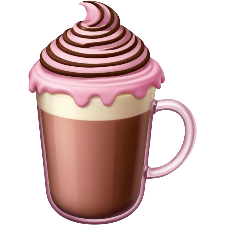 Pink mocha aesthetic  no use face emoji