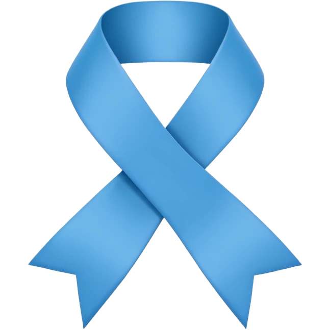 blue mental health awareness ribbon, simple, clear, suitable for emoji use emoji