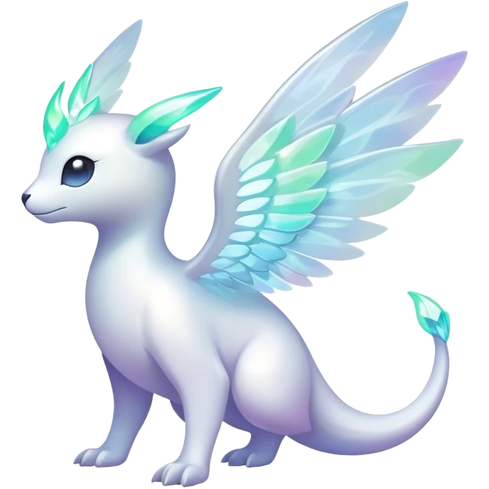  Iridescent white pale light fakemon-creature  emoji