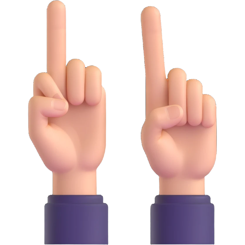 victory sign with two fingers emoji