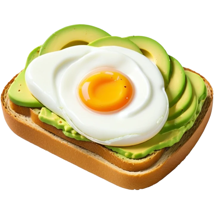 avocado toast and eggs  emoji