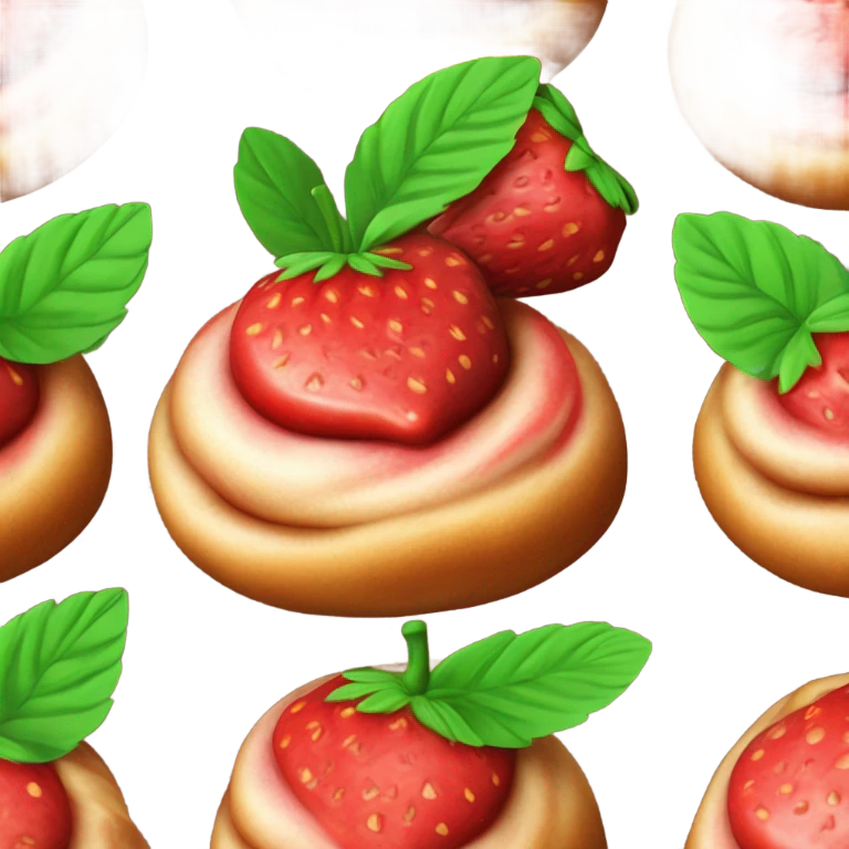 strawberry cinnamon bun emoji