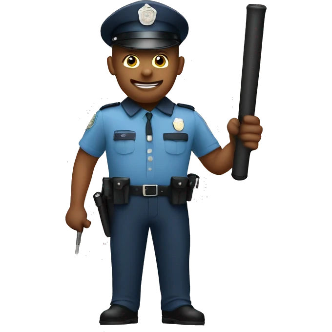 Policeman with baton emoji