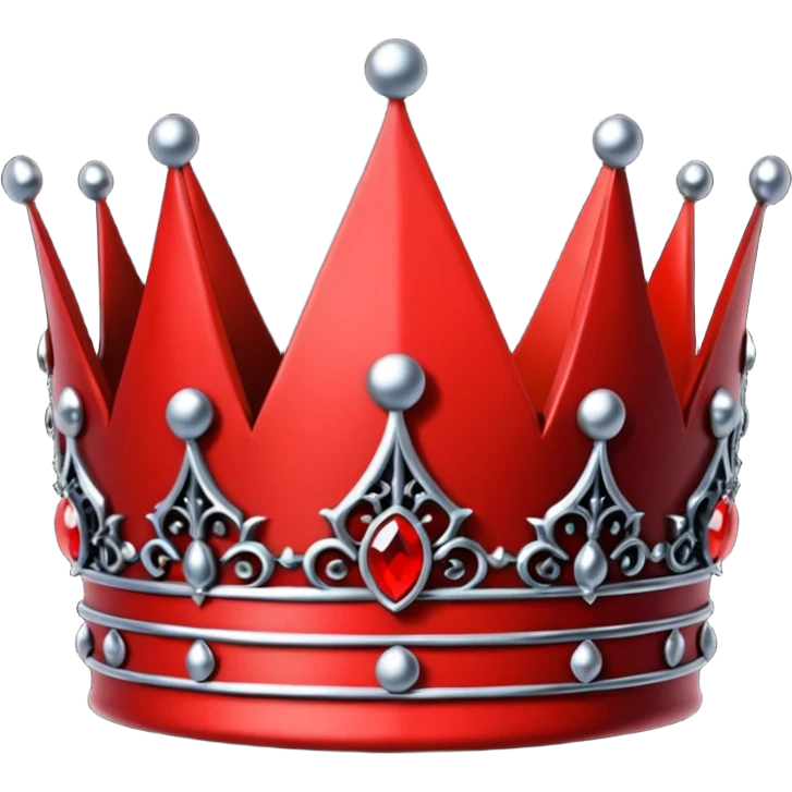 red and black gothic death crown emoji