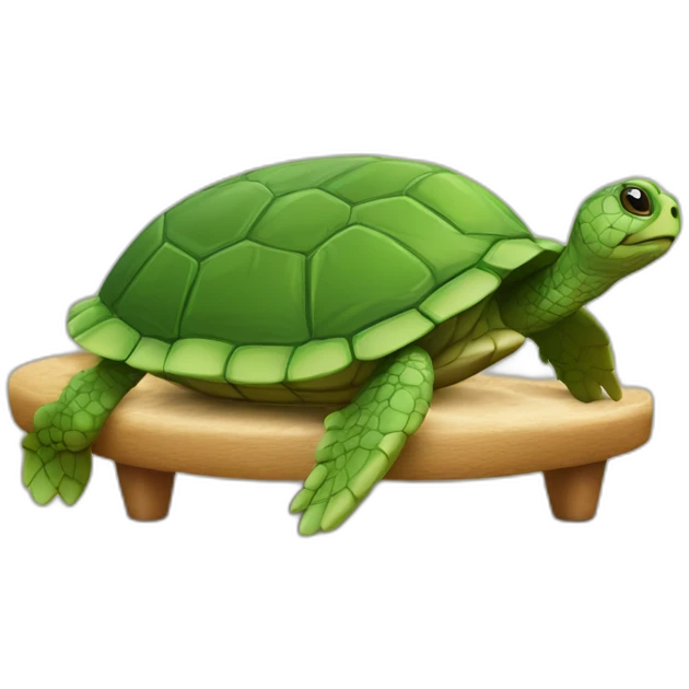 tortue sur un canapé emoji