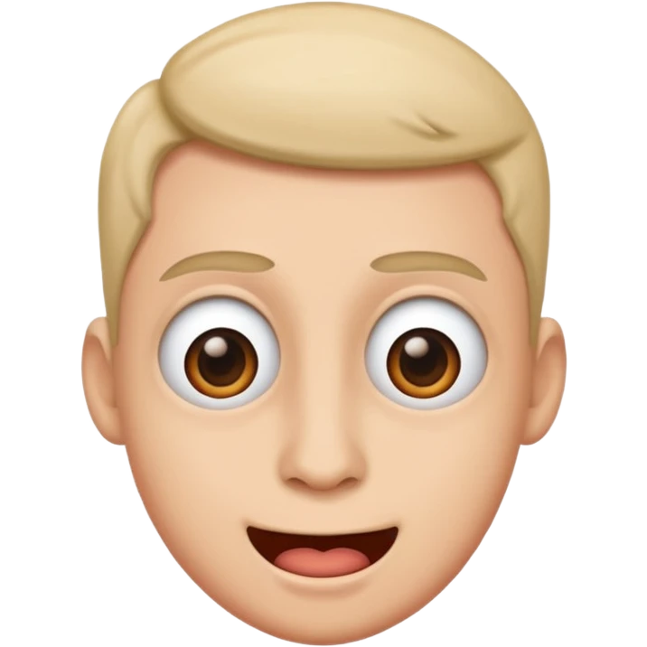 Funny face emoji